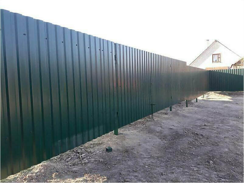 Забор, ворота, калитка из зеленого профлиста 150м фото 5 в Астрахани