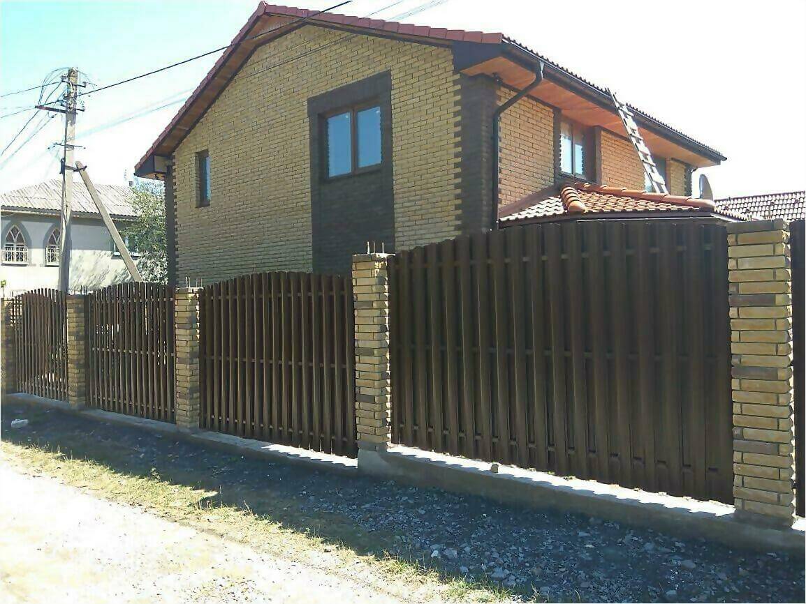 забор из штакетника 110м фото6 в Астрахани