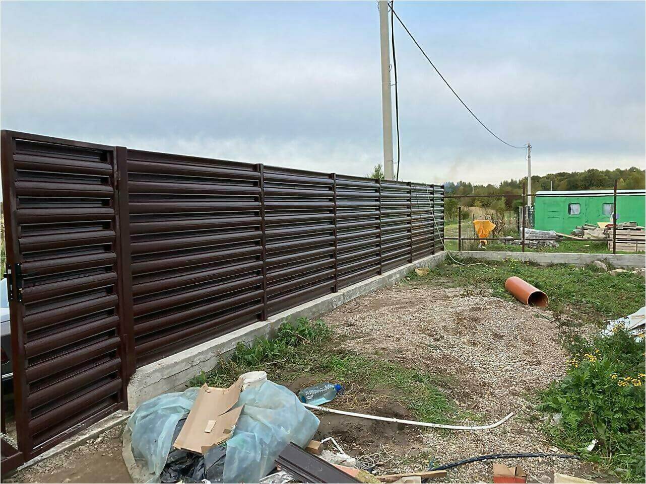 Забор из штакетника 85м фото6 в Астрахани