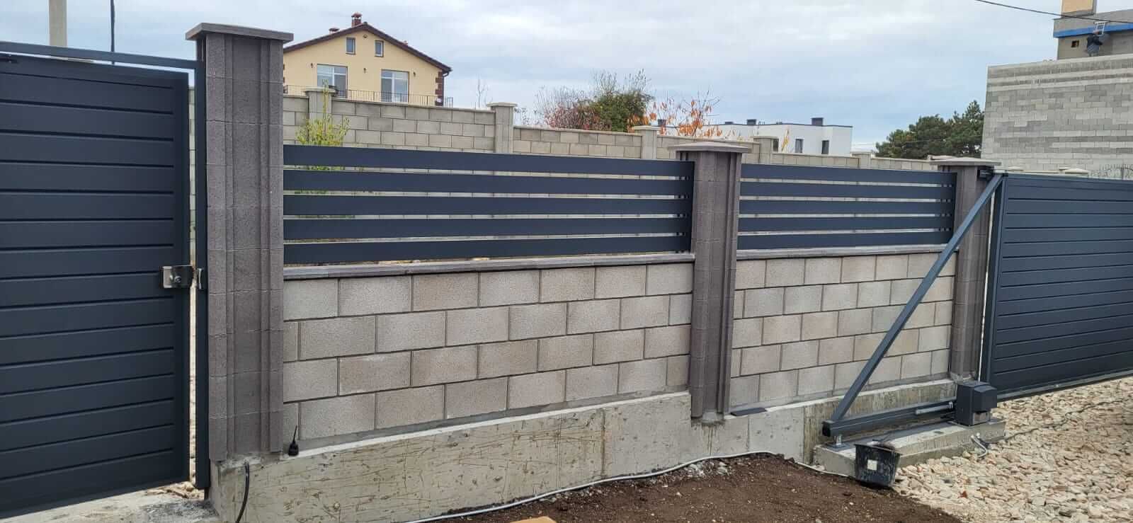 Забор-ранчо из металлопланкена 28м RAL7024 Серый Графит МАТТЕ в Астрахани