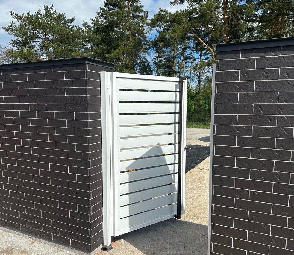 Калитка из металлопланкена RAL9003 Белый фото 4 в Астрахани
