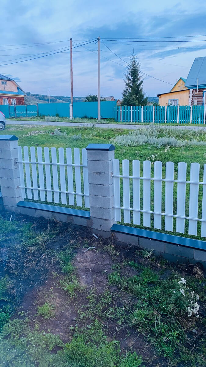 Забор из евроштакетника 16м RAL9003/9003 Белый двусторонний фото 6 в Астрахани