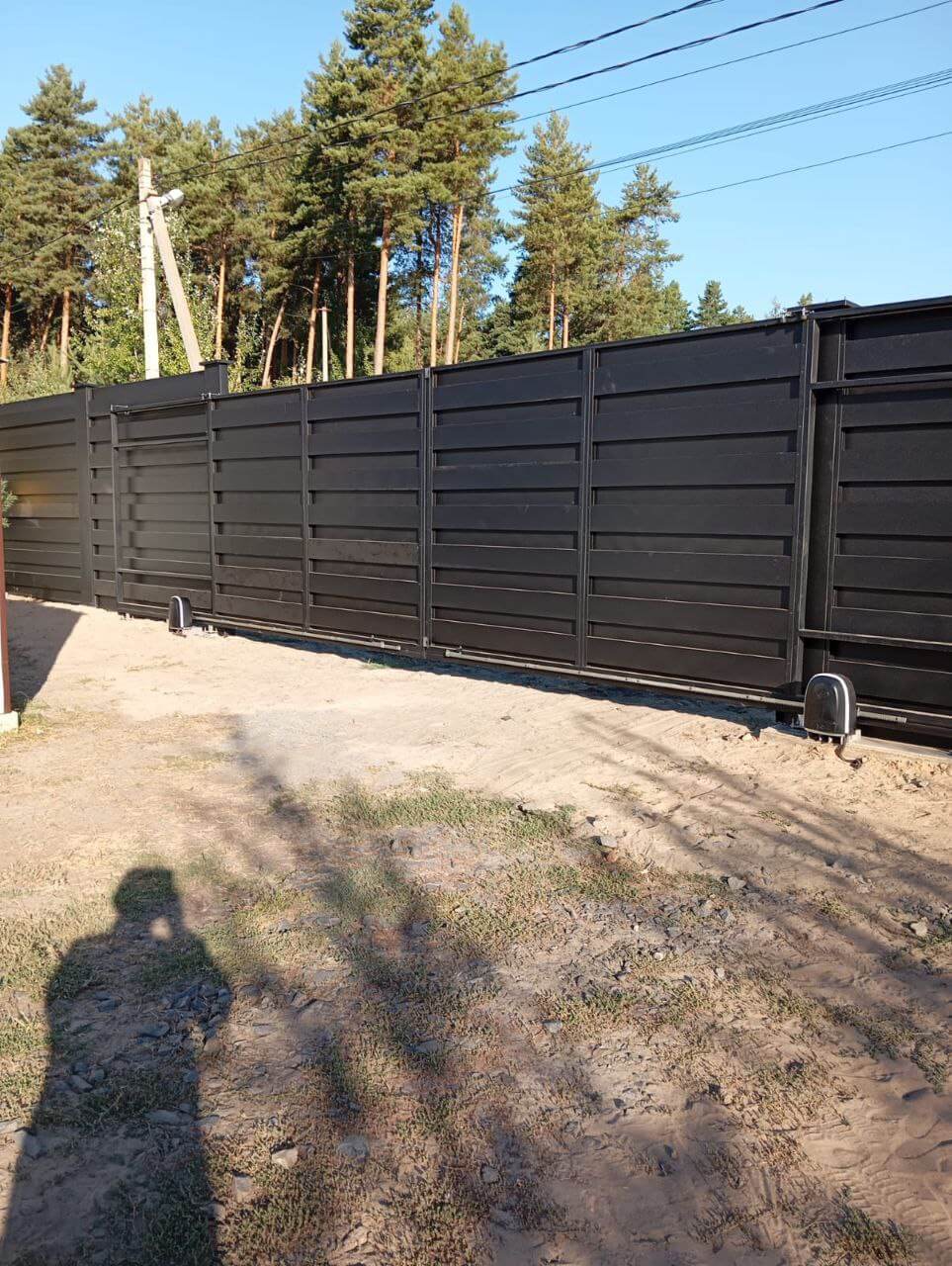 Забор-ранчо из металлопланкена 37м RAL9005 Черный МАТТЕ фото 1 в Астрахани