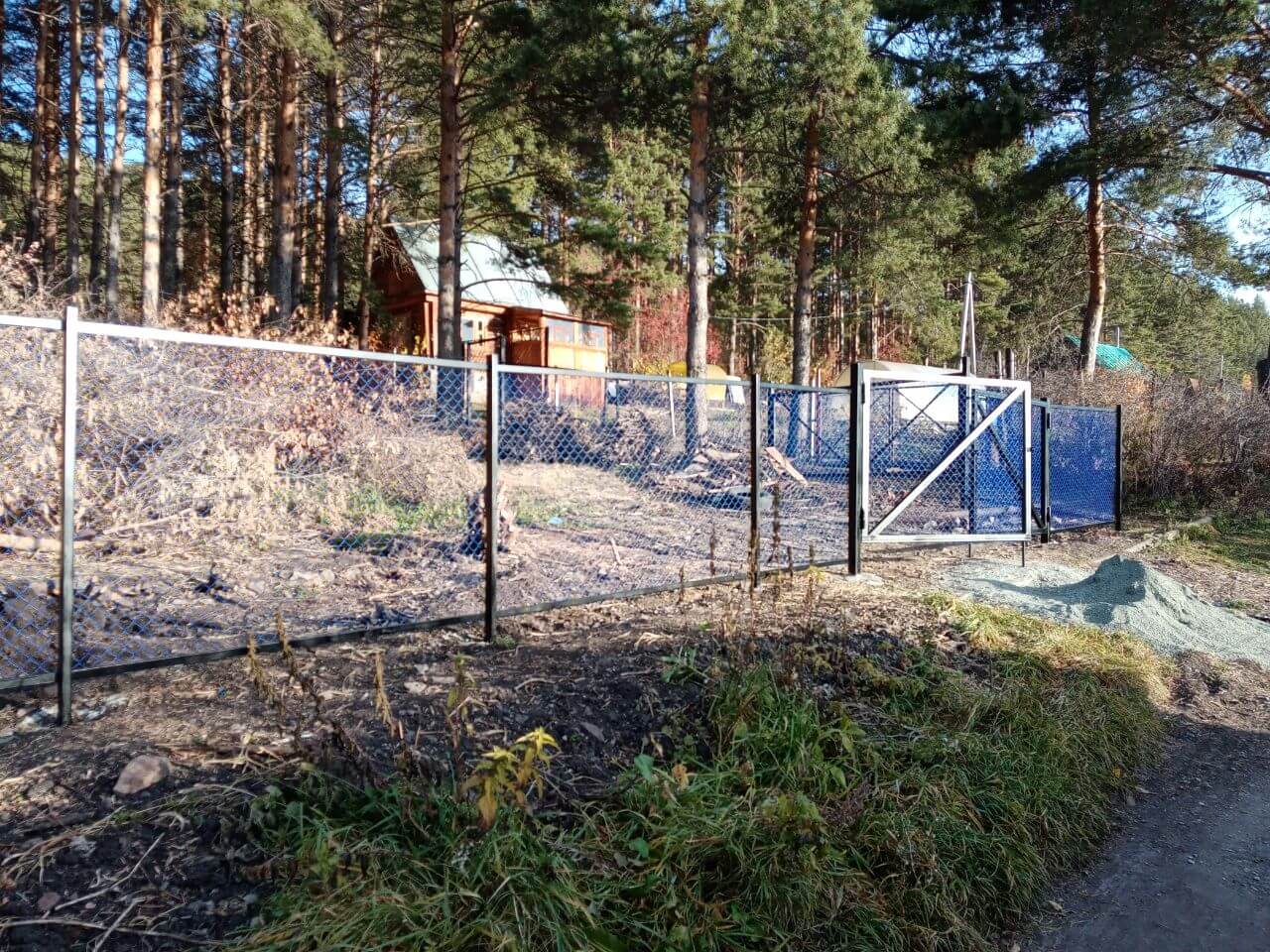 Забор из сетки рабица 76м с полимерным покрытием фото 8 в Астрахани