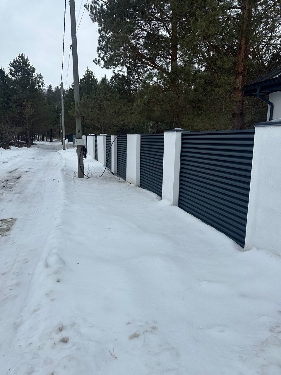 Забор-жалюзи 76м RAL7024/7024 Серый Графит двусторонний МАТТЕ фото 5 в Астрахани