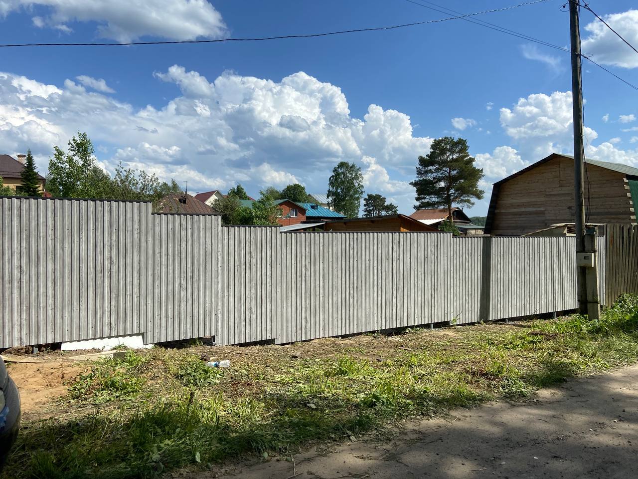 Забор из профнастила НС-10 42м Светлая Береза SteelArt фото 8 в Астрахани