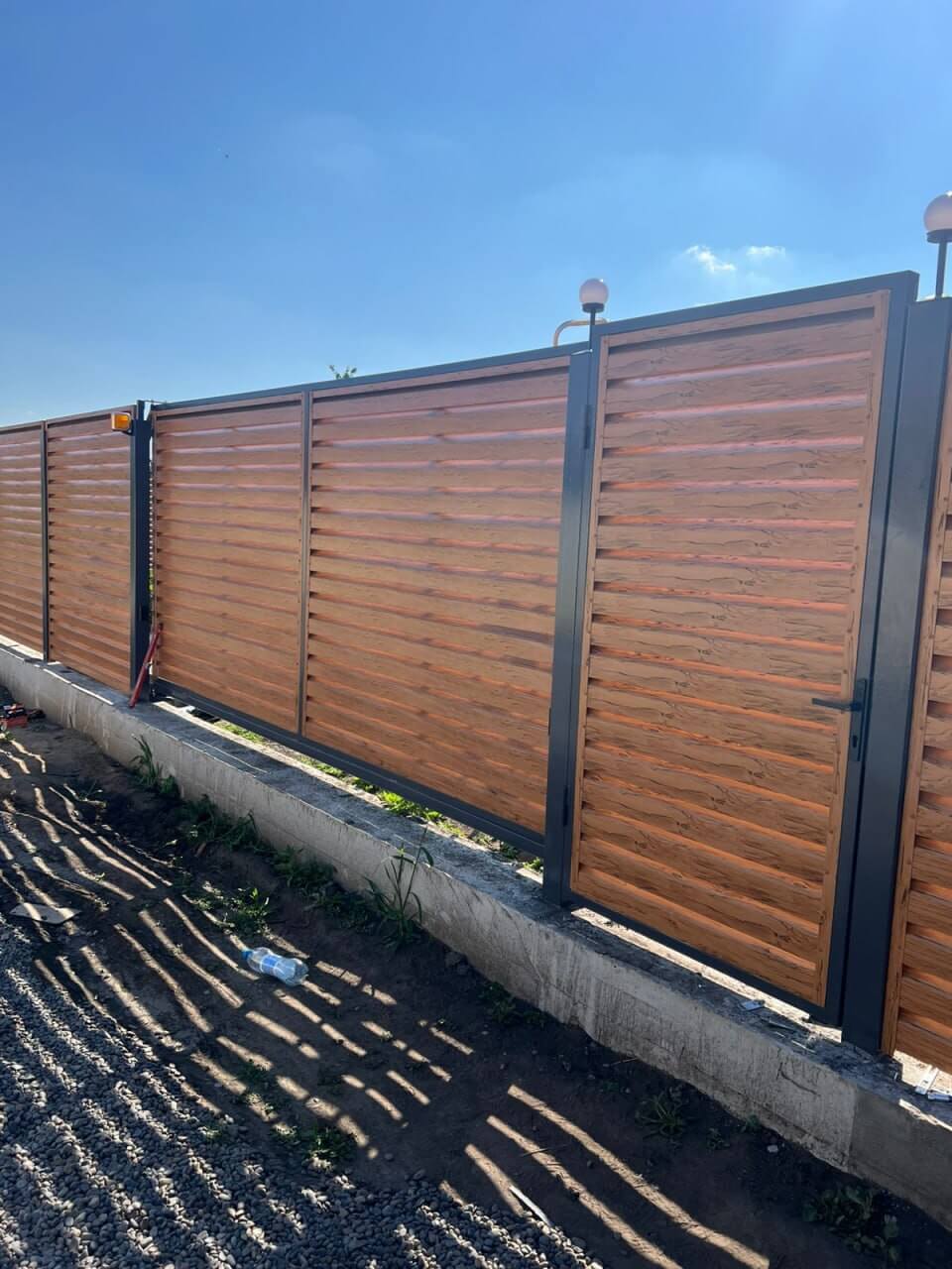 Забор-жалюзи из ламелей Хай-Тек 57м Кипарис 2xPrintech двусторонний в Астрахани